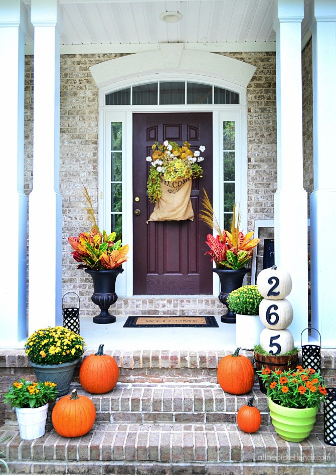 Image result for outside fall decorating ideas