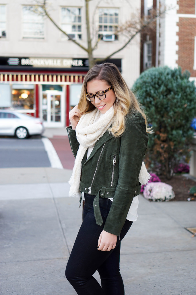 Green Suede Moto Jacket Living After Midnite