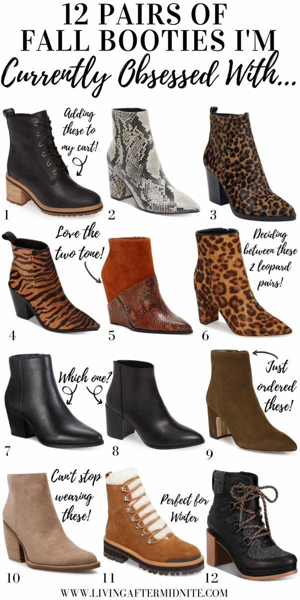 12 Pairs of Fall Booties I'm Currently Obsessed With Living After Midnite