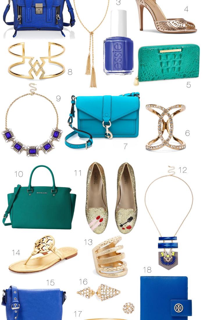 Obsession: Blue & Gold Accessories