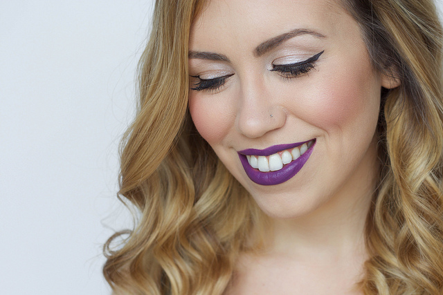 Makeup Monday: Dark Purple Lipstick