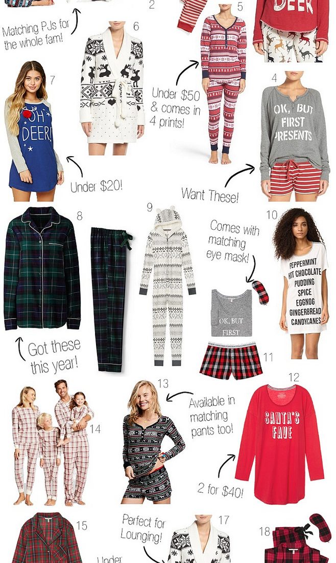 Gift Guide: Holiday Pajamas for the Whole Family