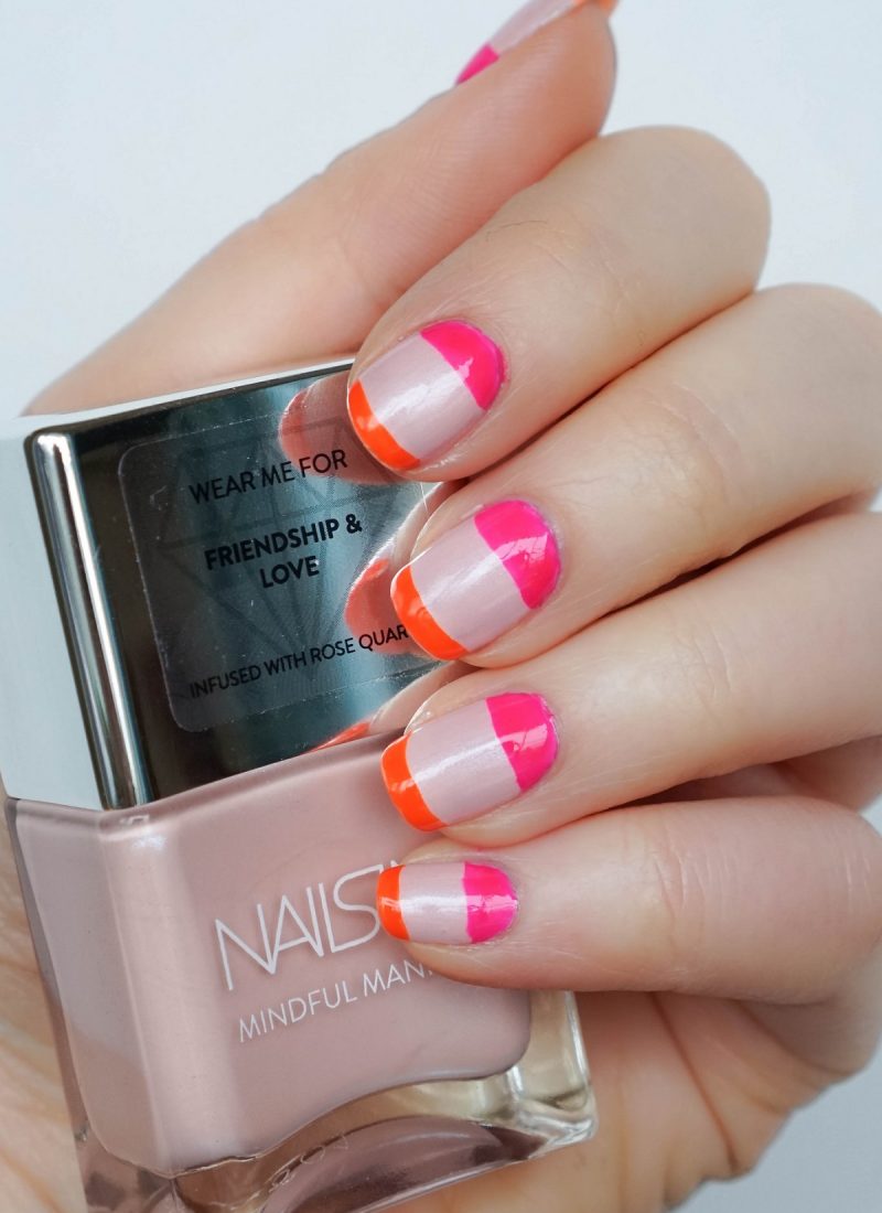 Blush and Bold Manicure with Crystal Infused Nail Polish