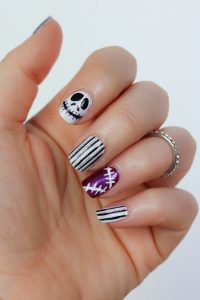 Step-by-Step Nightmare Before Christmas Manicure