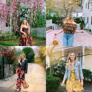 Spring Fashion Outfits Inspiration Florals May 2018 Round Up Living After Midnite Jackie Giardina