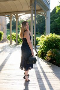 Rebecca Taylor Adriana Eyelet Cotton Dress Nordstrom Westchester What to Wear to a Black Tie Optional Wedding Lyndhurst Castle