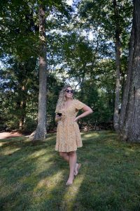 Shein Ditsy Floral Print Dress | Casual Weekend Wear | Labor Day Weekend Outfit | Upstate Life | August 2019 Round Up