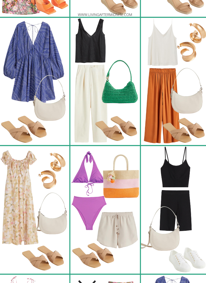 Affordable H&M Summer Capsule Wardrobe | 25 Pieces, 48+ Outfits