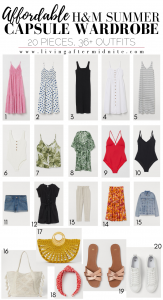 Affordable H&M Summer Capsule Wardrobe | 20 Pieces, 36+ Outfits | How to Build a Capsule Wardrobe | H&M Summer Clothes | Outfit Inspiration | 36 Warm Weather Outfit Ideas | Summer Vacation Packing Guide