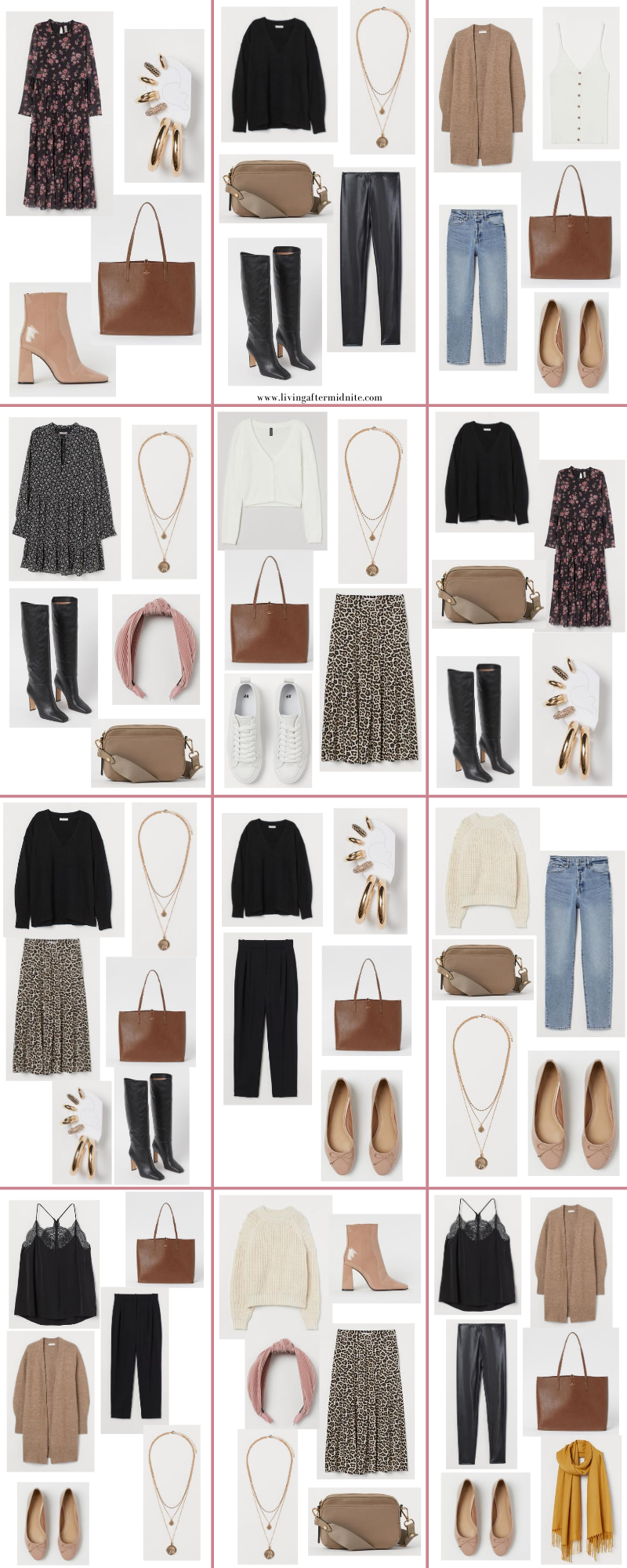 26 Basic and Extremely Versatile H&M Fall Capsule Wardrobes