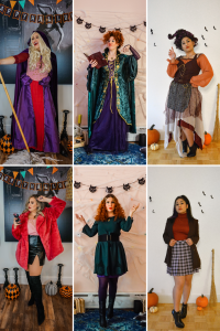 Hocus Pocus Halloween Costume | Sanderson Sisters Costumes | Sarah, Winifred & Mary Sanderson | Sanderson Witches | Girl Group Halloween Costume | Halloween Costumes College | 2020 Halloween DIY