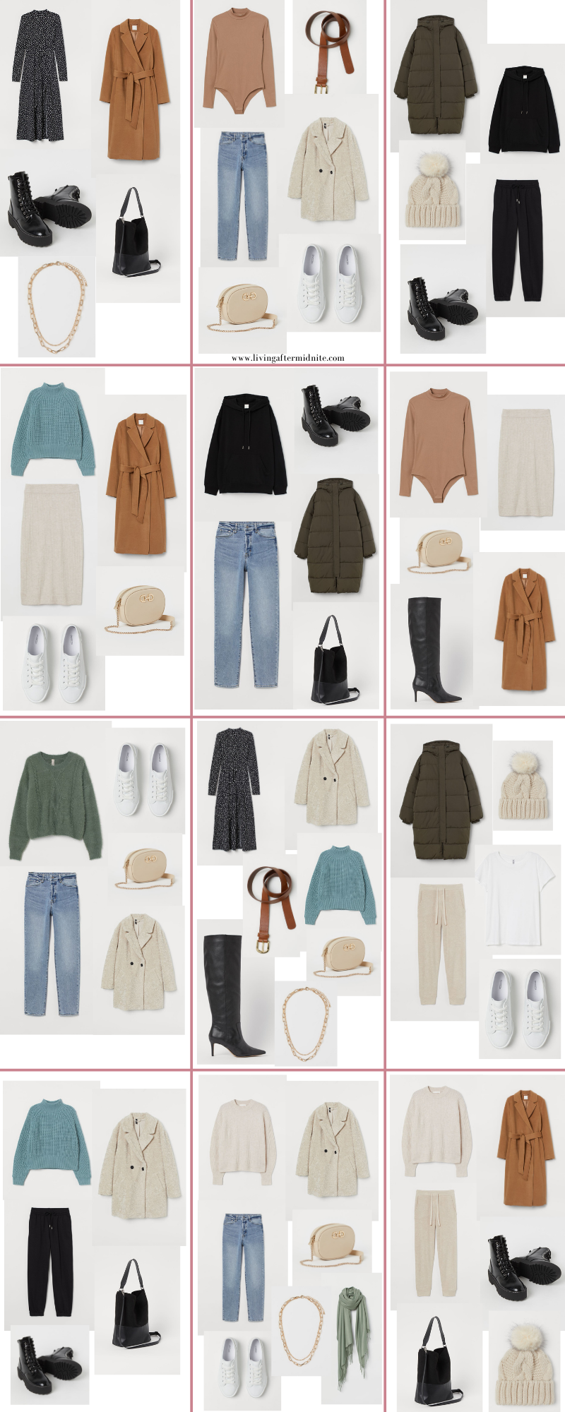 Affordable H&M Winter Capsule Wardrobe | 26 Pieces, 48+ Outfits ...