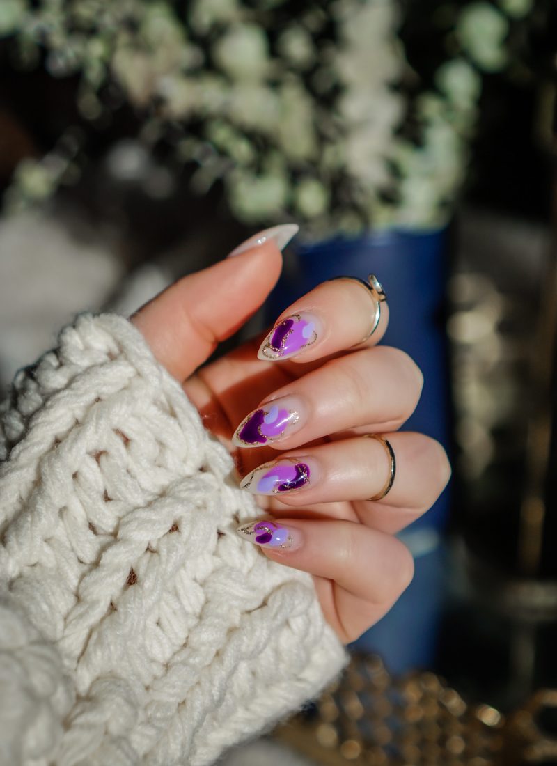Manicure of the Month: Purple Spring Nails