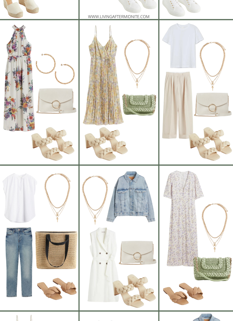 Affordable H&M Spring Capsule Wardrobe | 25 Pieces, 48+ Outfits | How to Build a Capsule Wardrobe | H&M Spring Clothes | Outfit Inspiration | Spring Fashion | 60 Warm Weather Outfit Ideas | Spring Vacation Packing Guide | Spring Outfits 2022 | Summer Outfit Ideas