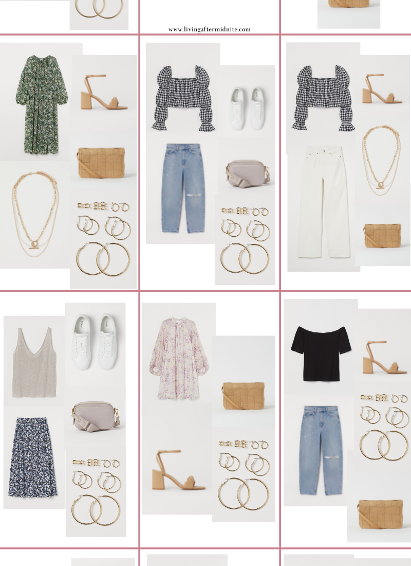 Affordable H&M Spring Capsule Wardrobe | 27 Pieces, 60+ Outfits