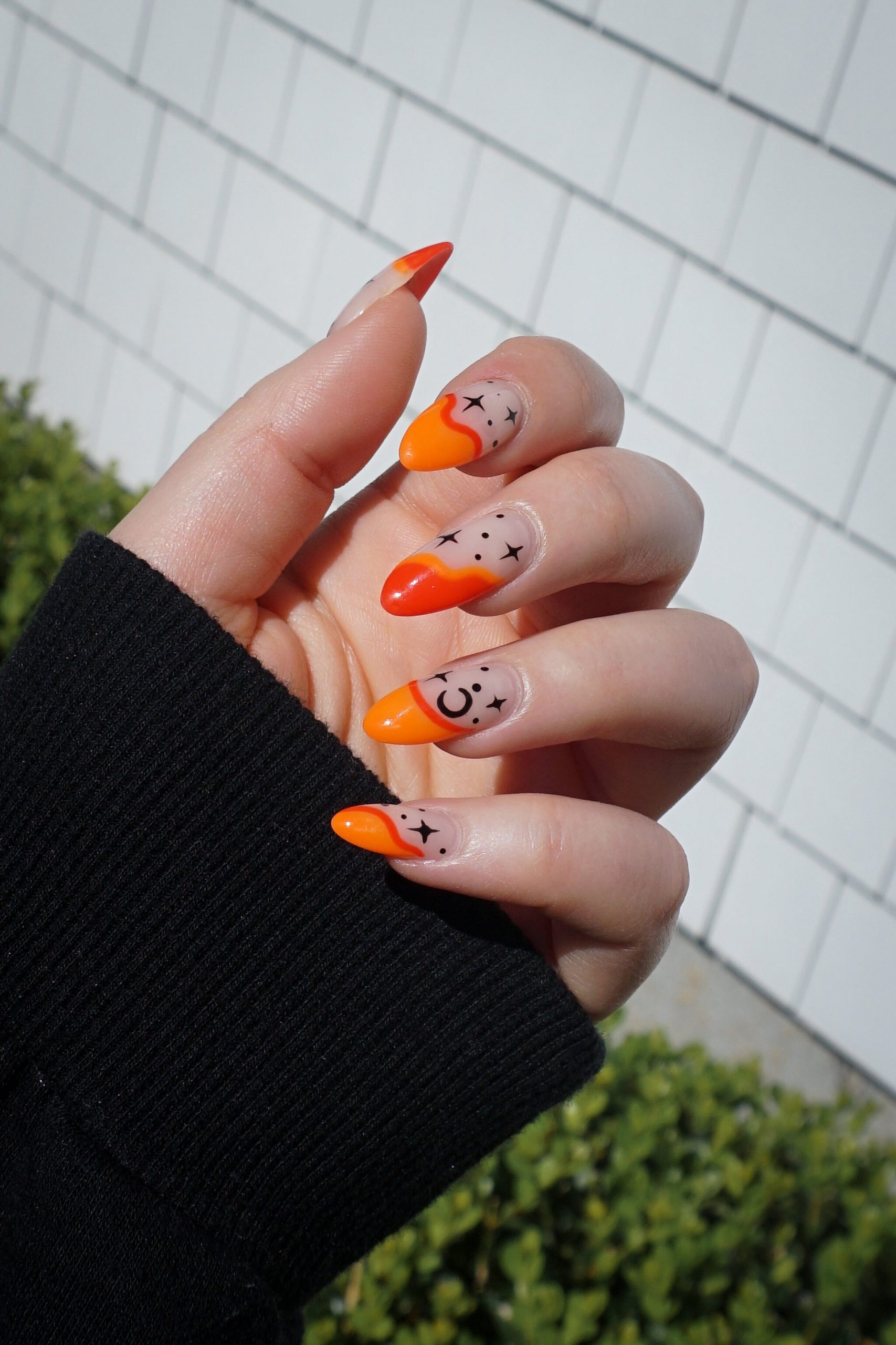 Neon orange nails - Nail Lacquer UK