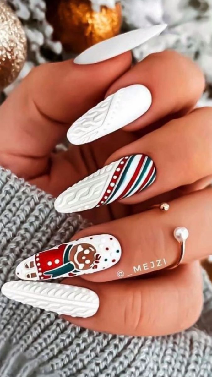 Christmas Sweater Nails | Best Pinterest Holiday Nails
