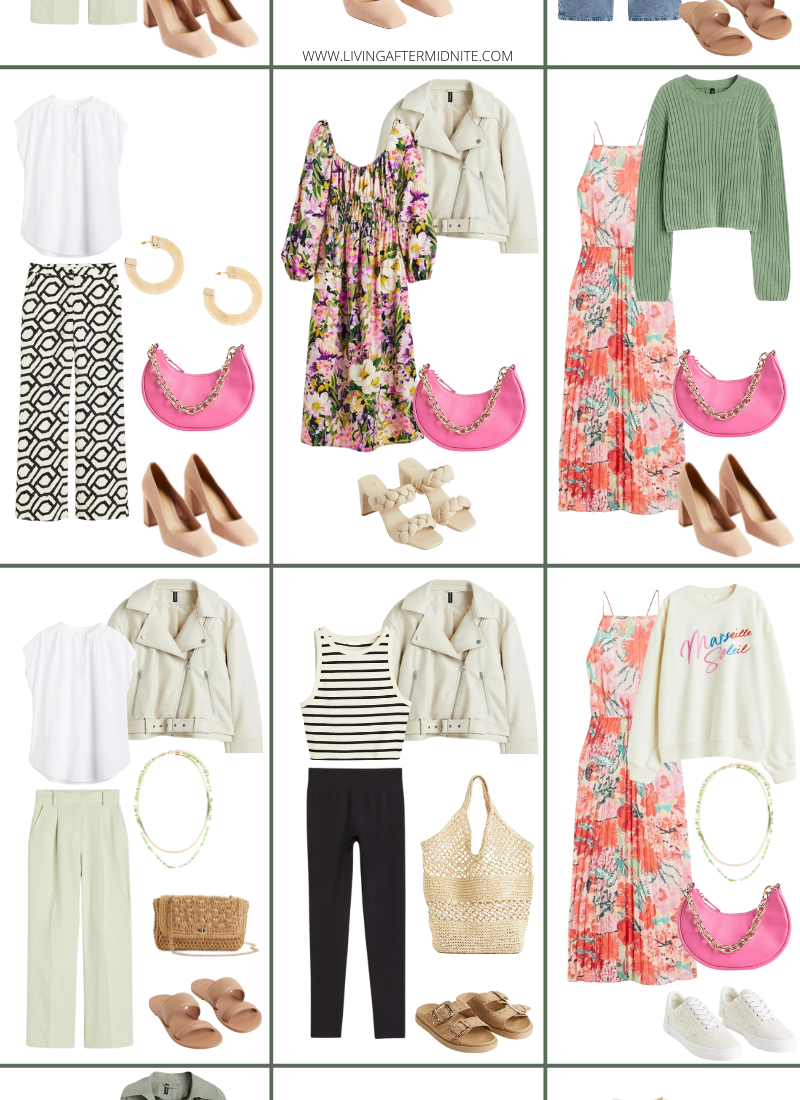 Affordable H&M Spring Capsule Wardrobe | 25 Pieces, 48+ Outfits