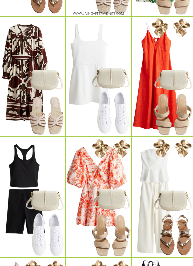 Affordable H&M Summer Capsule Wardrobe | 25 Pieces, 48+ Outfits