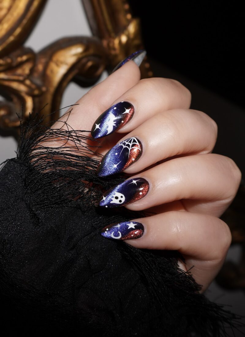 Manicure of the Month: Cat Eye Halloween Nails