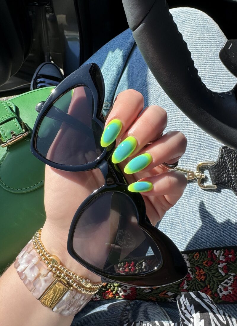 Manicure of the Month: Neon Aura Nails