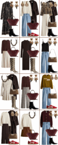 48 Outfits for H&M Fall Capsule Wardrobe Outfit Combinations