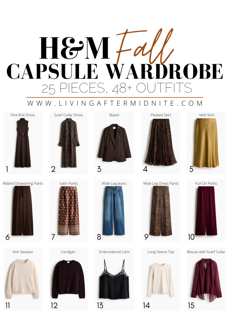 H&M Fall Capsule Wardrobe + 48 Outfits to Wear