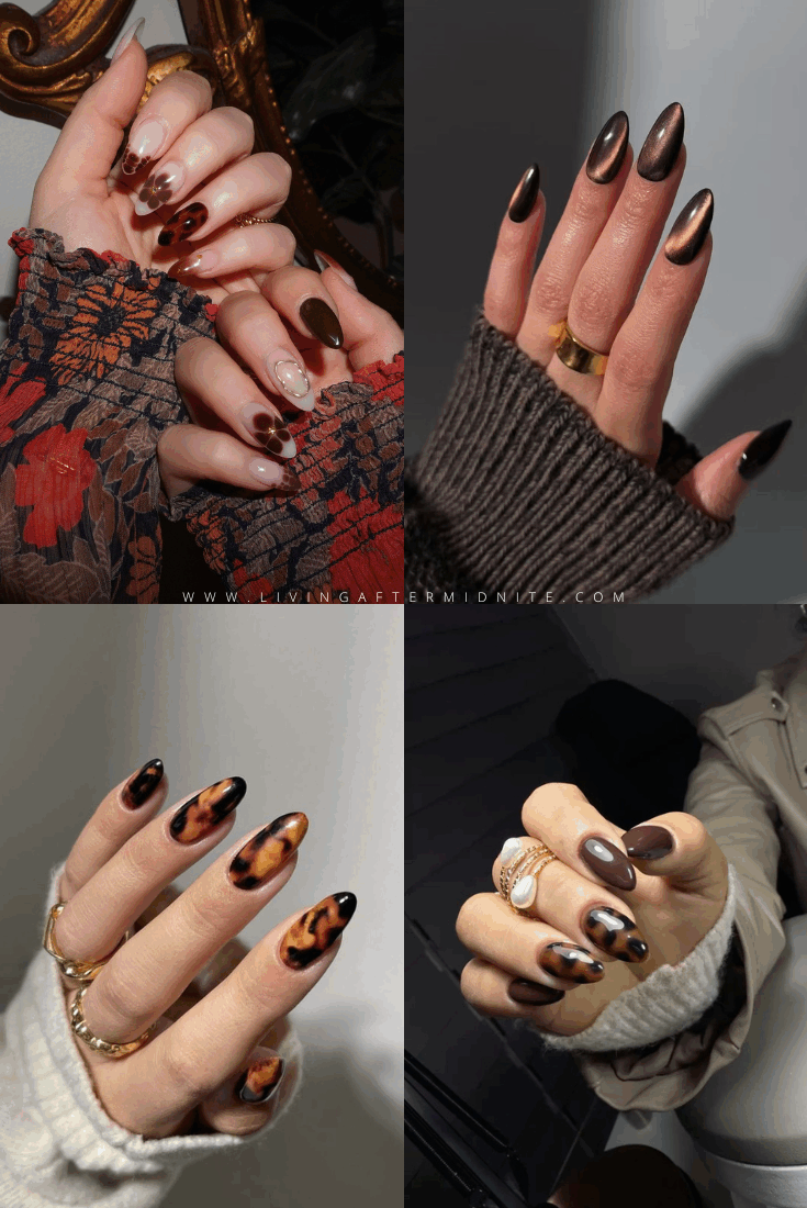Trendy Brown Nail Designs: 50 Stunning Fall Manicures